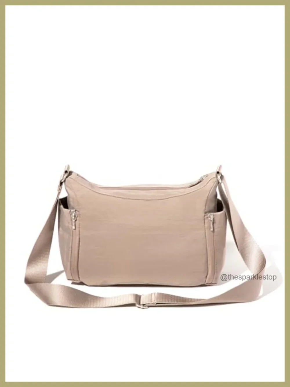 Baggallini Crosstown Hobo Crossbody Nylon RFID Purse Travel Bag